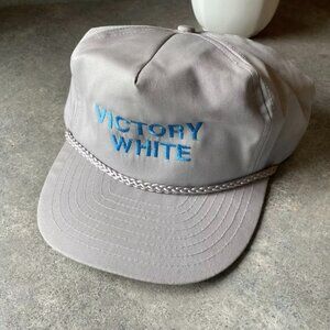 Vintage Victory White Hancor Local Advertising Hat Youngstown Snapback Rope Cap‎